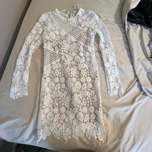 NWT Selfie Leslie White Lace Dress